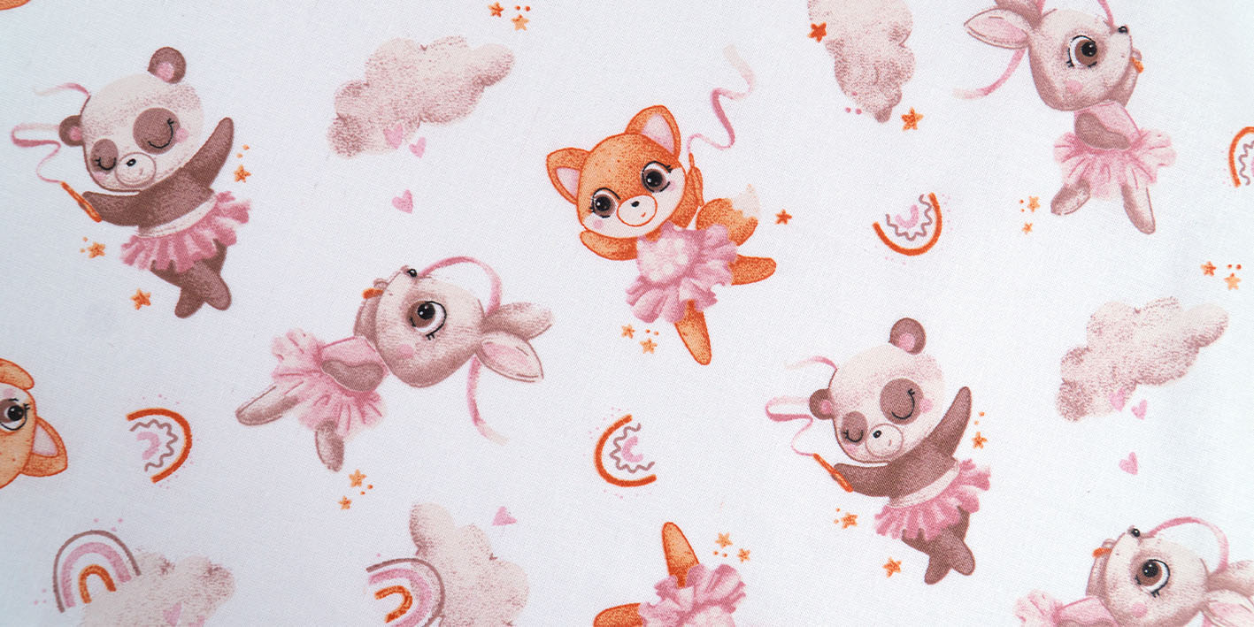 Poszewka 40x60 100% bawełna misie baletnice